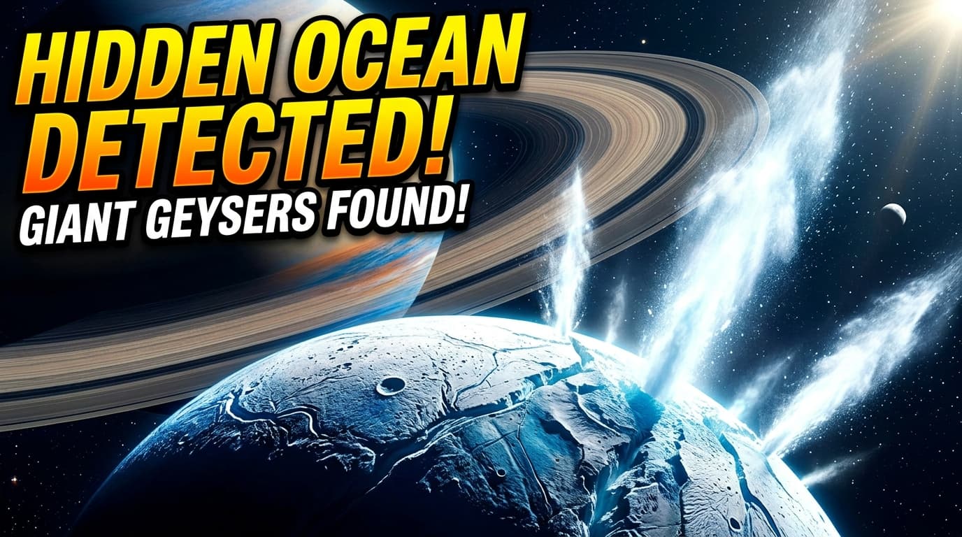 Hidden Ocean Detected: Giant Geysers Found on Enceladus