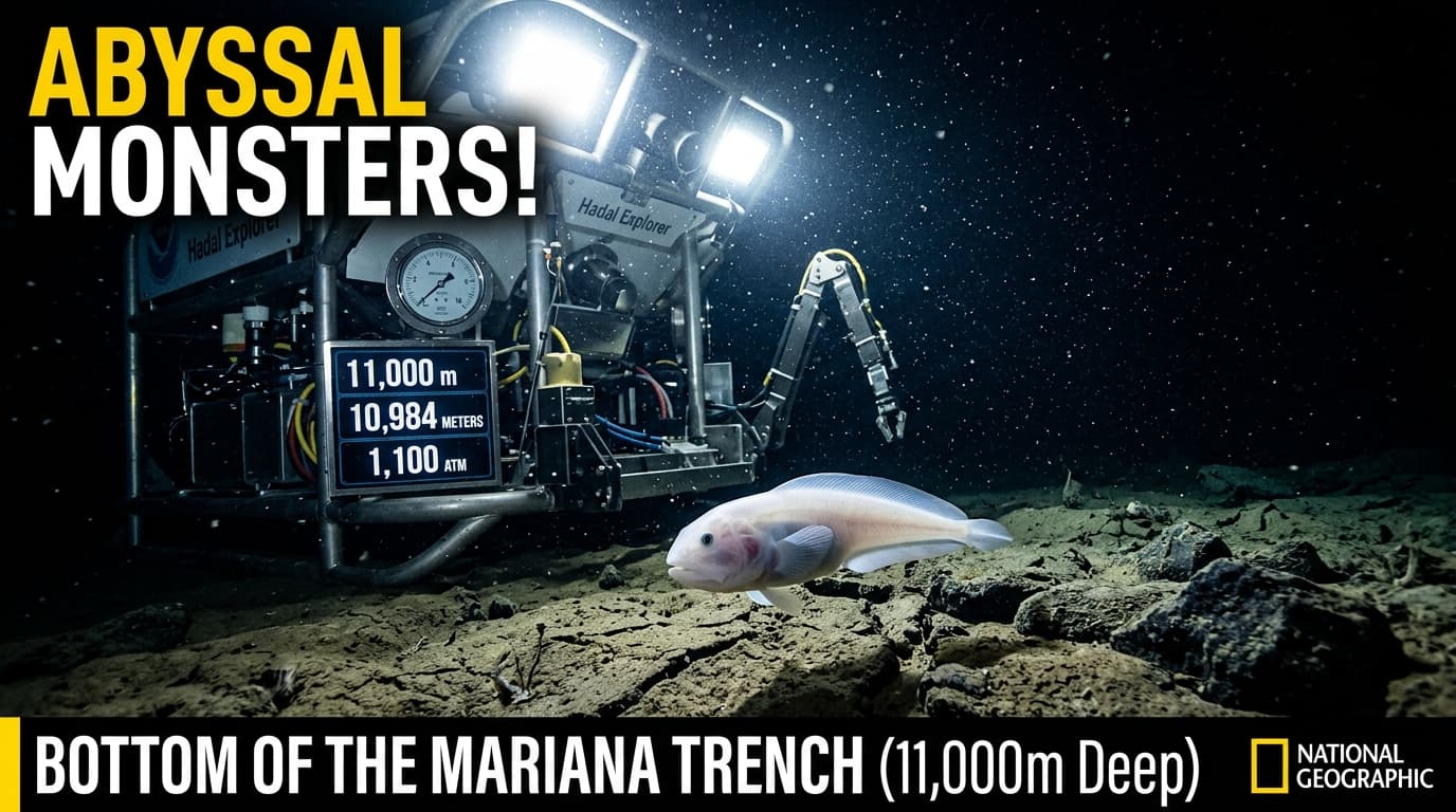 11,000 Meters Deep: The Ghost Snailfish of the Mariana Trench