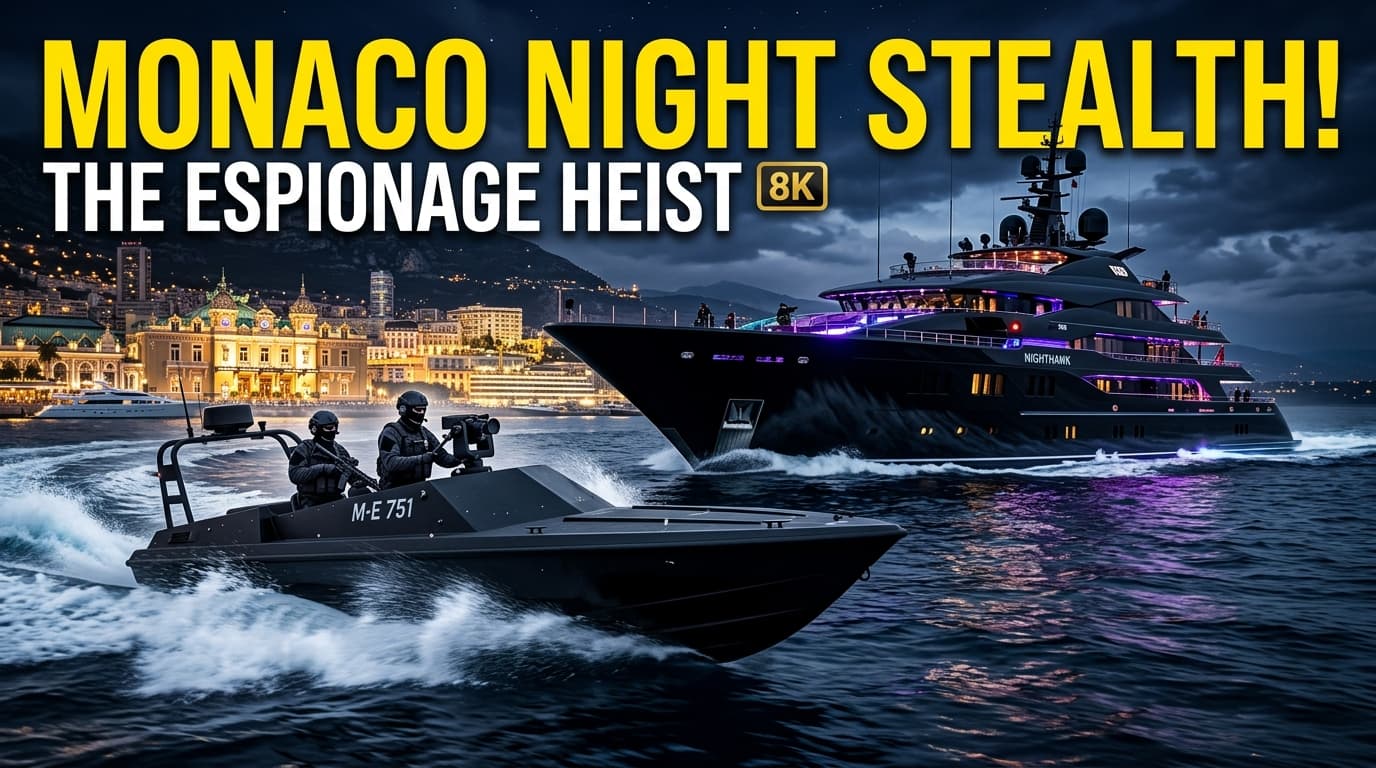 Monaco Night Stealth: The 120M Superyacht Interception