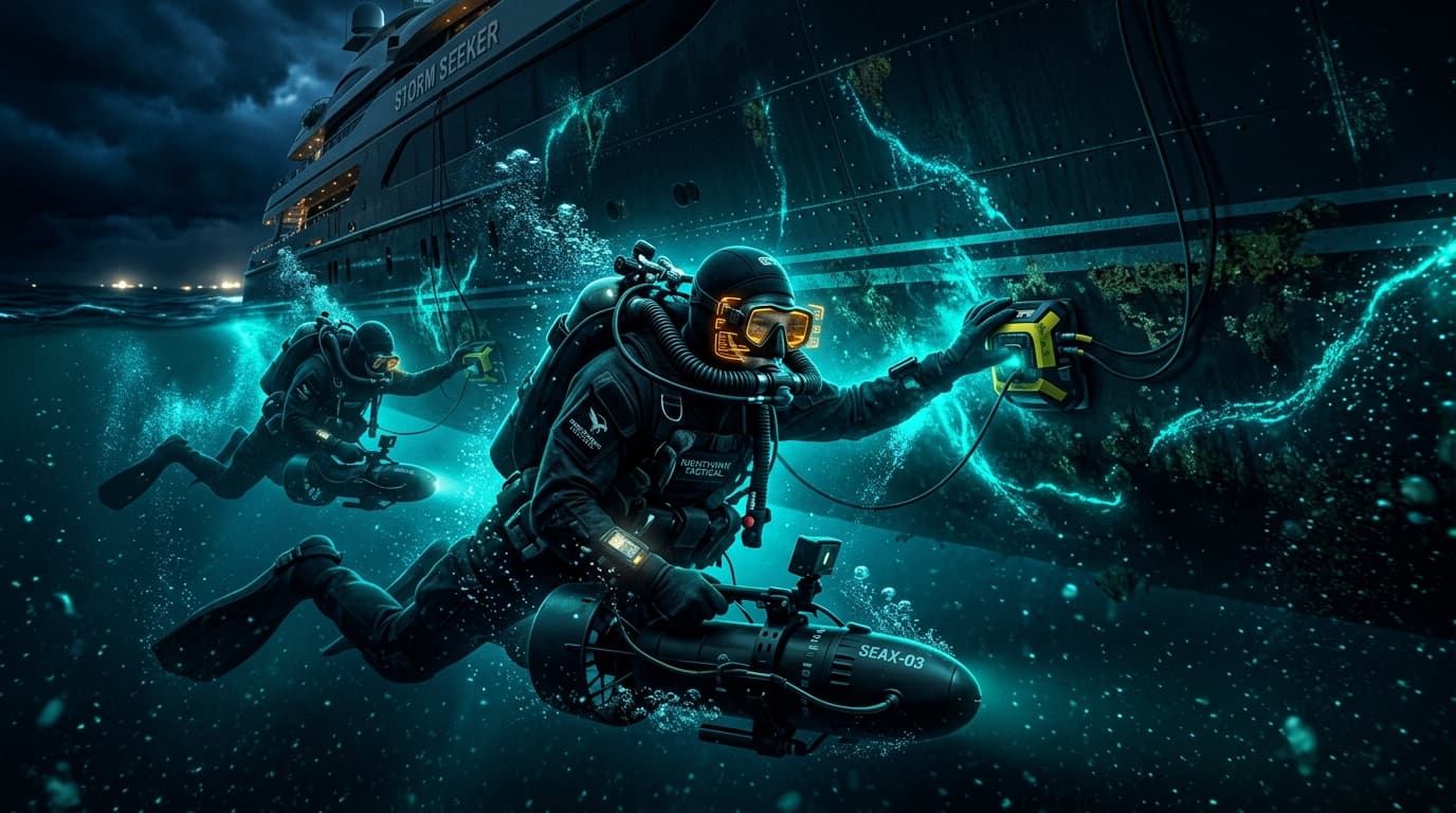 Subaquatic Breach: Rebreather Divers Infiltrate Superyacht