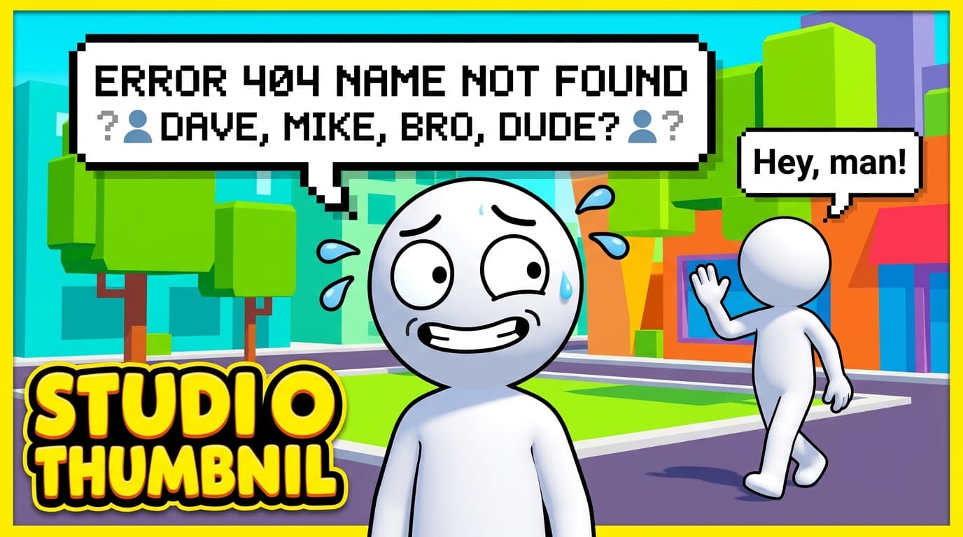 Error 404: Name Not Found! Awkward Acquaintance Terror