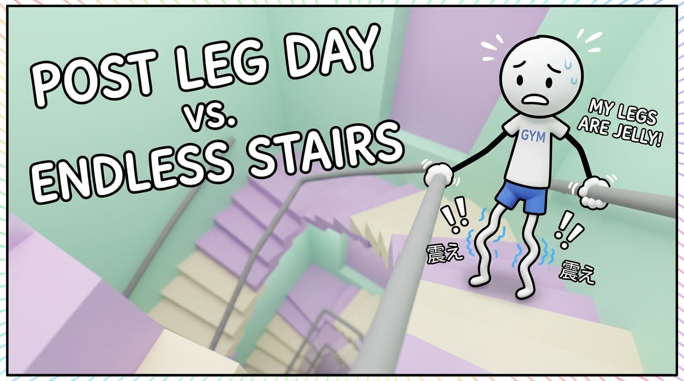 Post Leg Day vs. Endless Stairs: The Noodle Legs Tragedy
