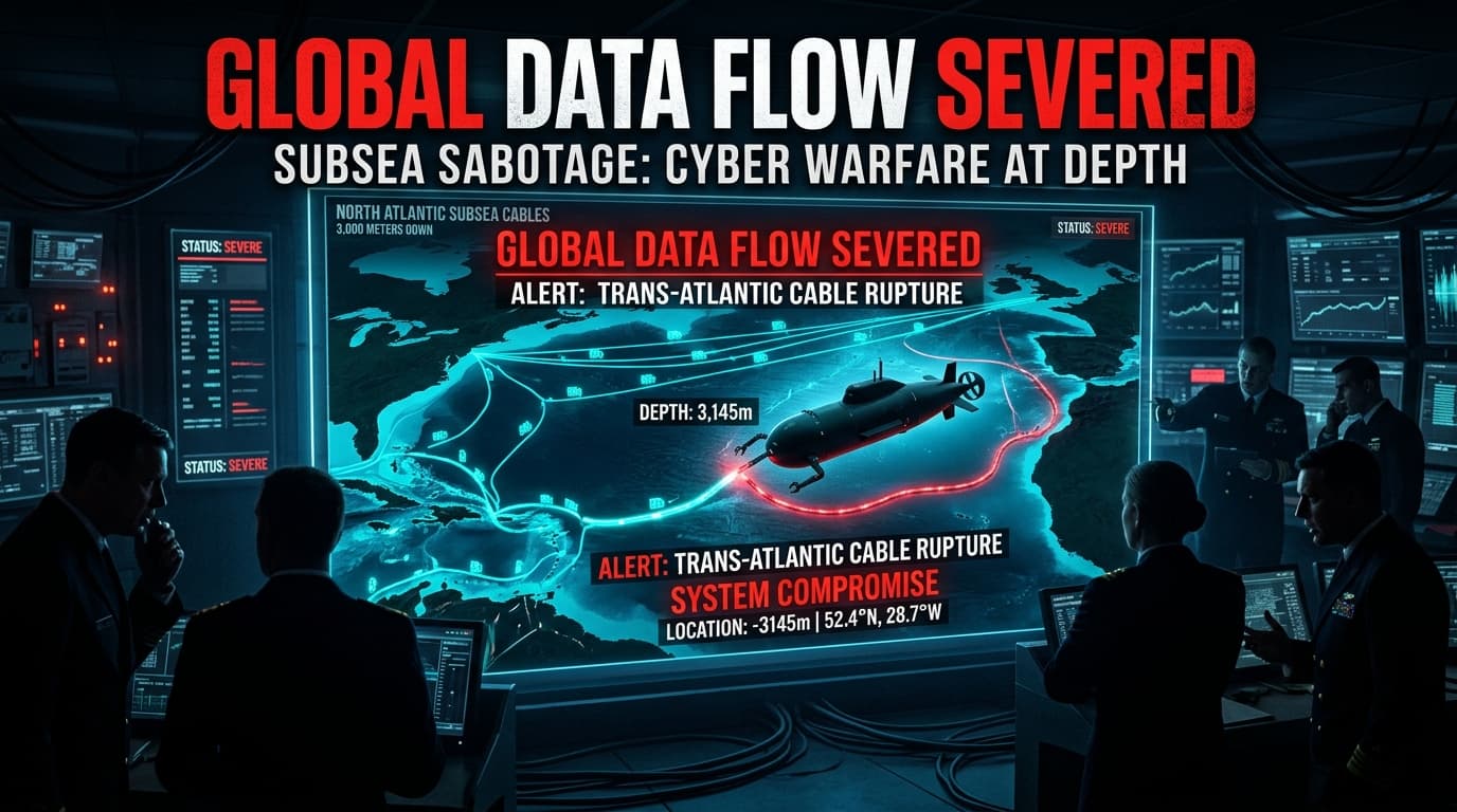 Global Data Flow Severed: Subsea Sabotage at 3,000M