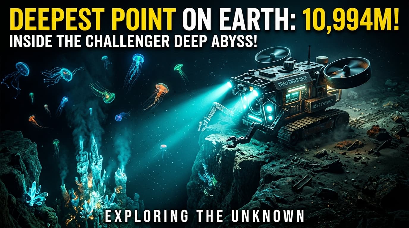 Deepest Point on Earth: 10,994M Inside Challenger Deep