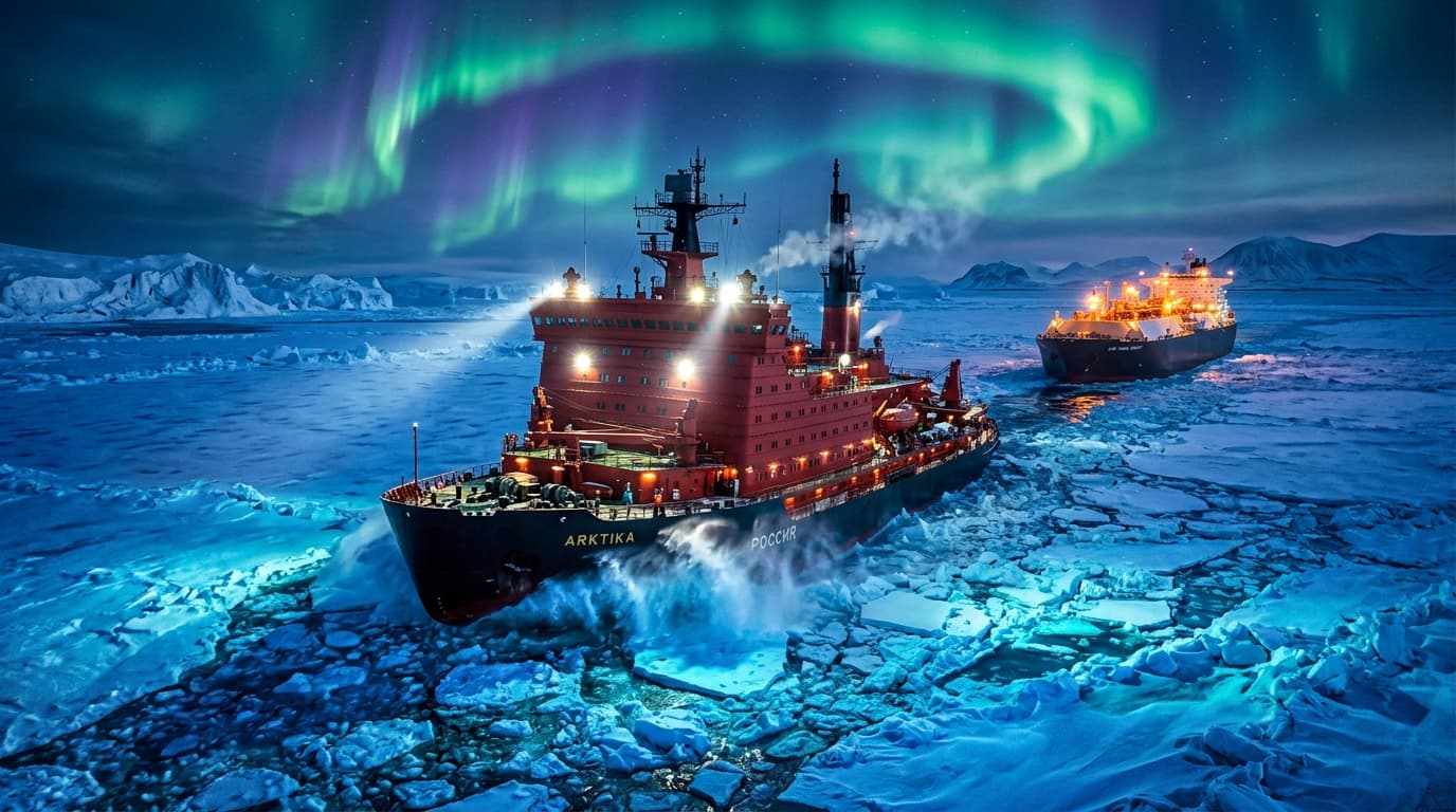 Arctic Shipping War: Nuclear Icebreakers in Northern Sea Route