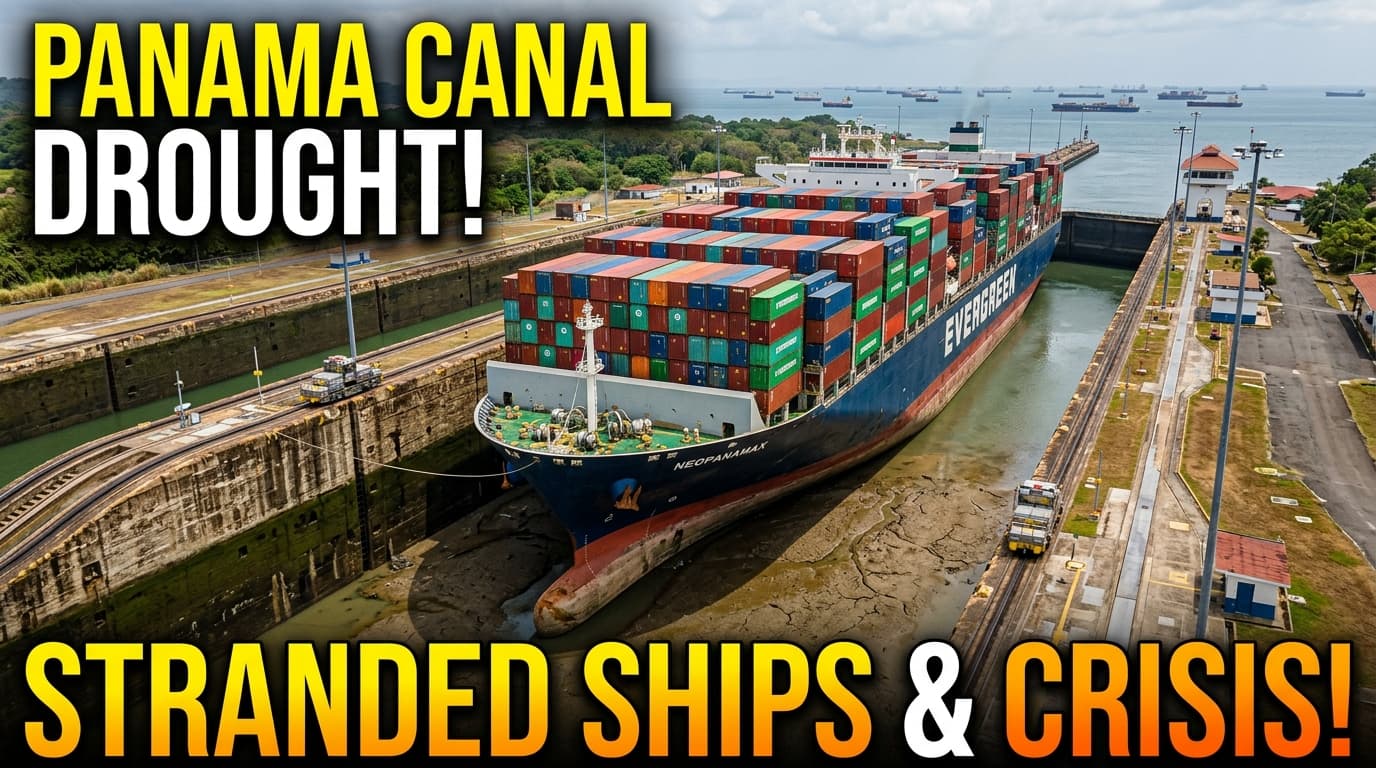 Panama Canal Out of Water: The 100-Ship Pacific Traffic Jam