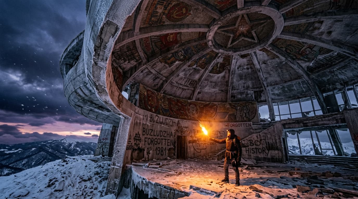 Frozen In Time: Buzludzha Soviet Mountain Saucer