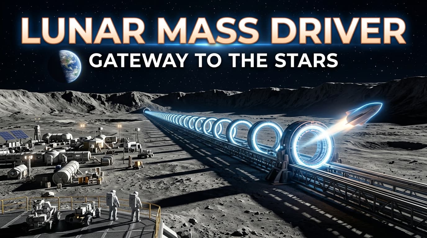 Lunar Mass Driver: Firing Cargo Into Orbit at Hypersonic Speeds