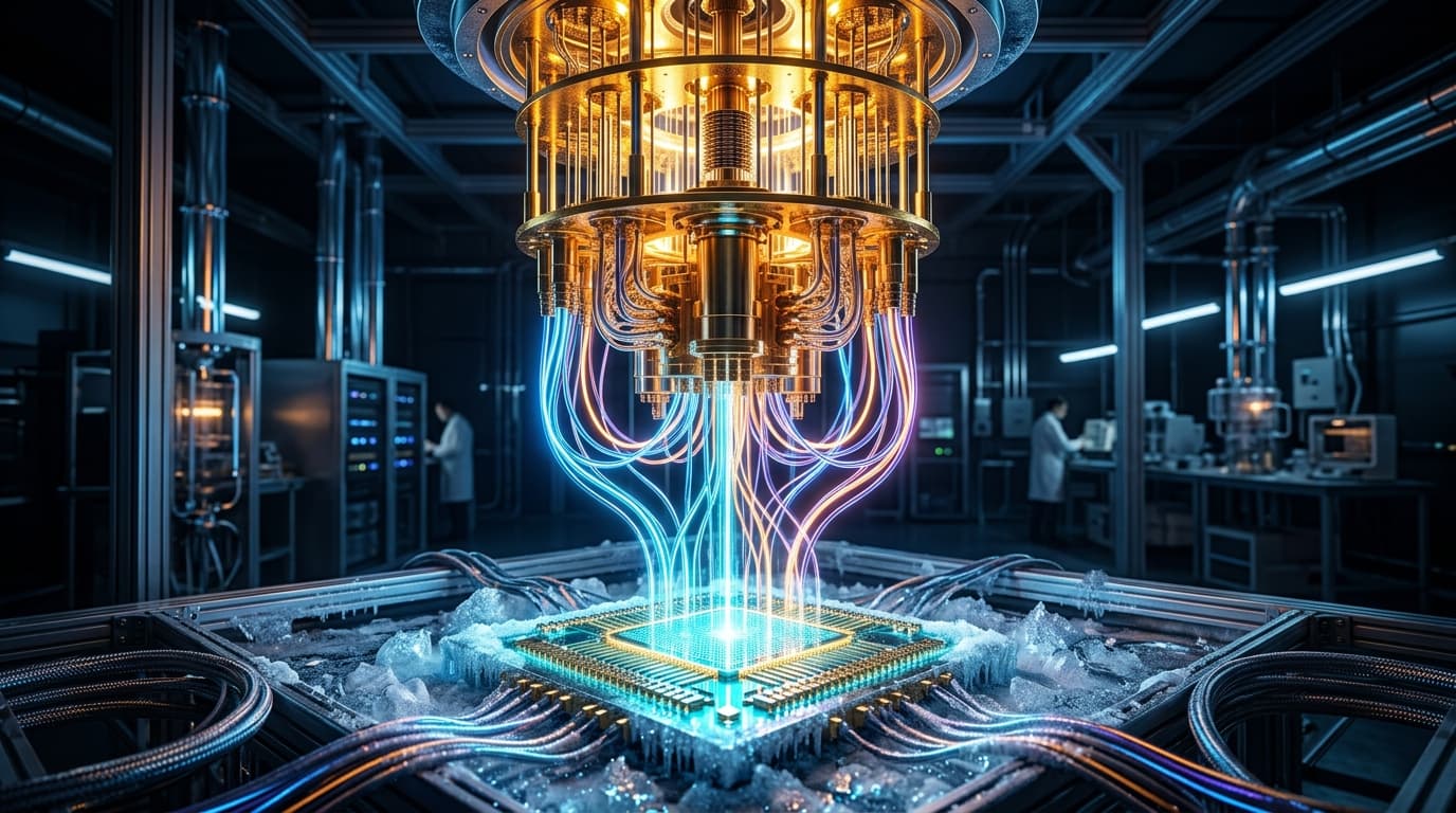 Absolute Zero Computing: The Golden Qubit Chandelier