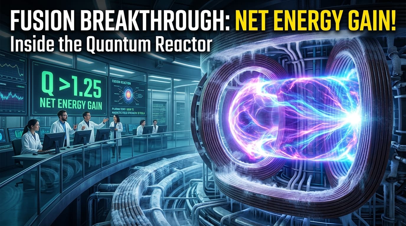 Fusion Breakthrough: Net Energy Gain Inside The Quantum Reactor
