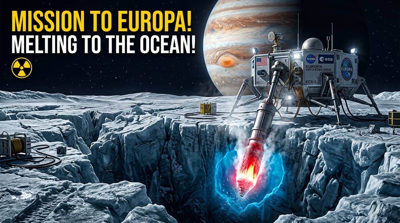 Mission to Europa: Melting Through 15 Miles of Solid Ice