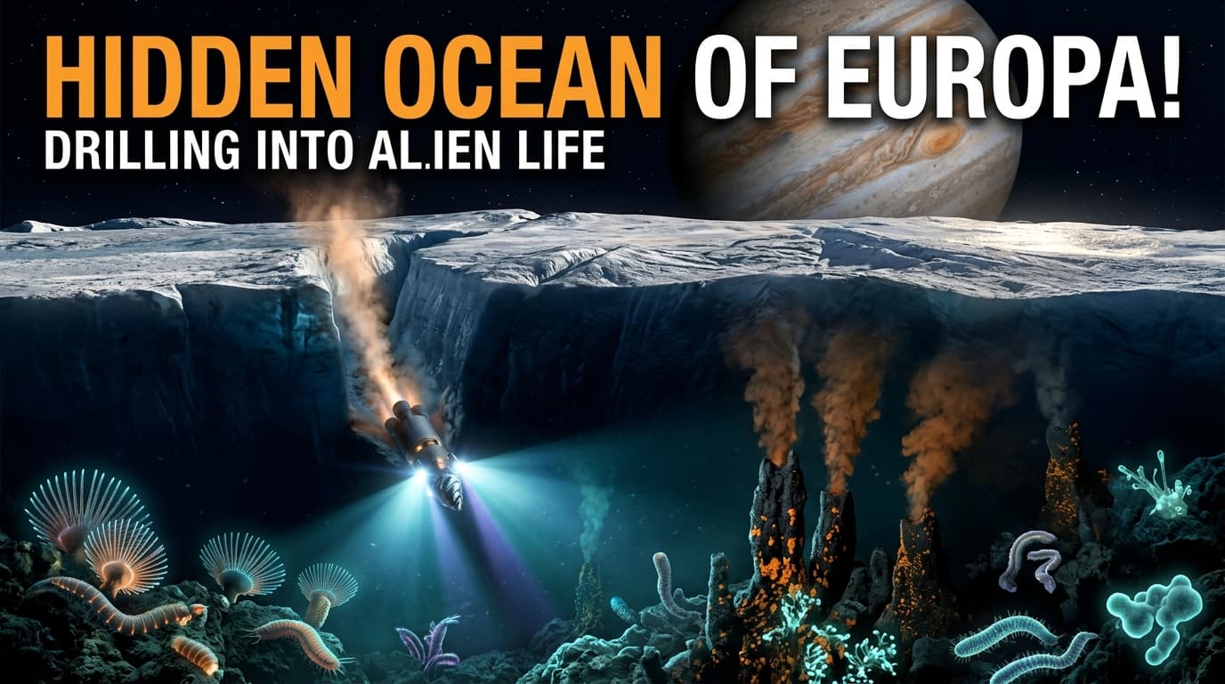 Hidden Ocean of Europa: Drilling Into Alien Life