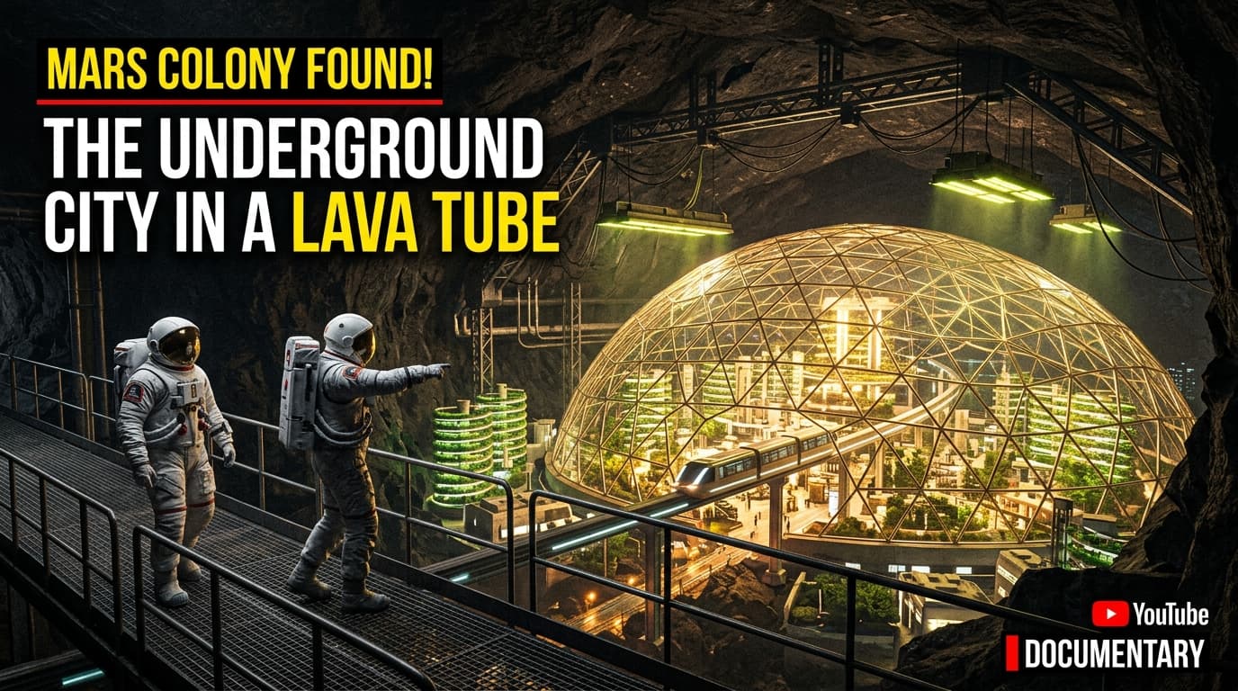The Subterranean Mars Colony: Living Inside Volcanic Lava Tubes