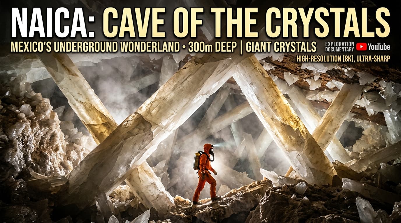 Cave of the Crystals: 300 Meters Deep Inside Mexico’s Giant Gypsum Vault