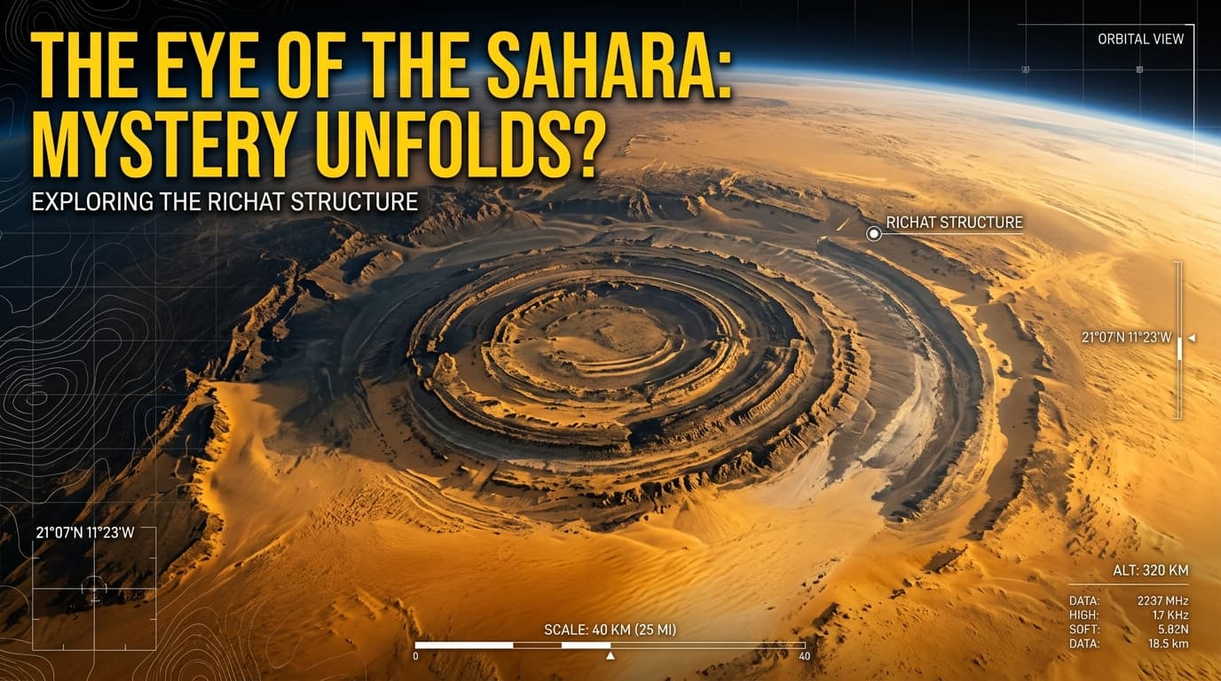 The Eye of the Sahara: 40KM Geological Mystery of the Richat