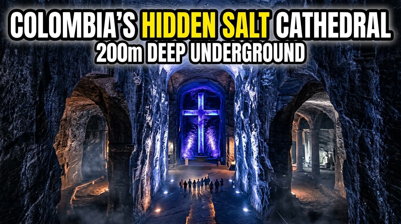 Carved in Stone Salt: The 200-Meter Deep Cathedral of Zipaquirá