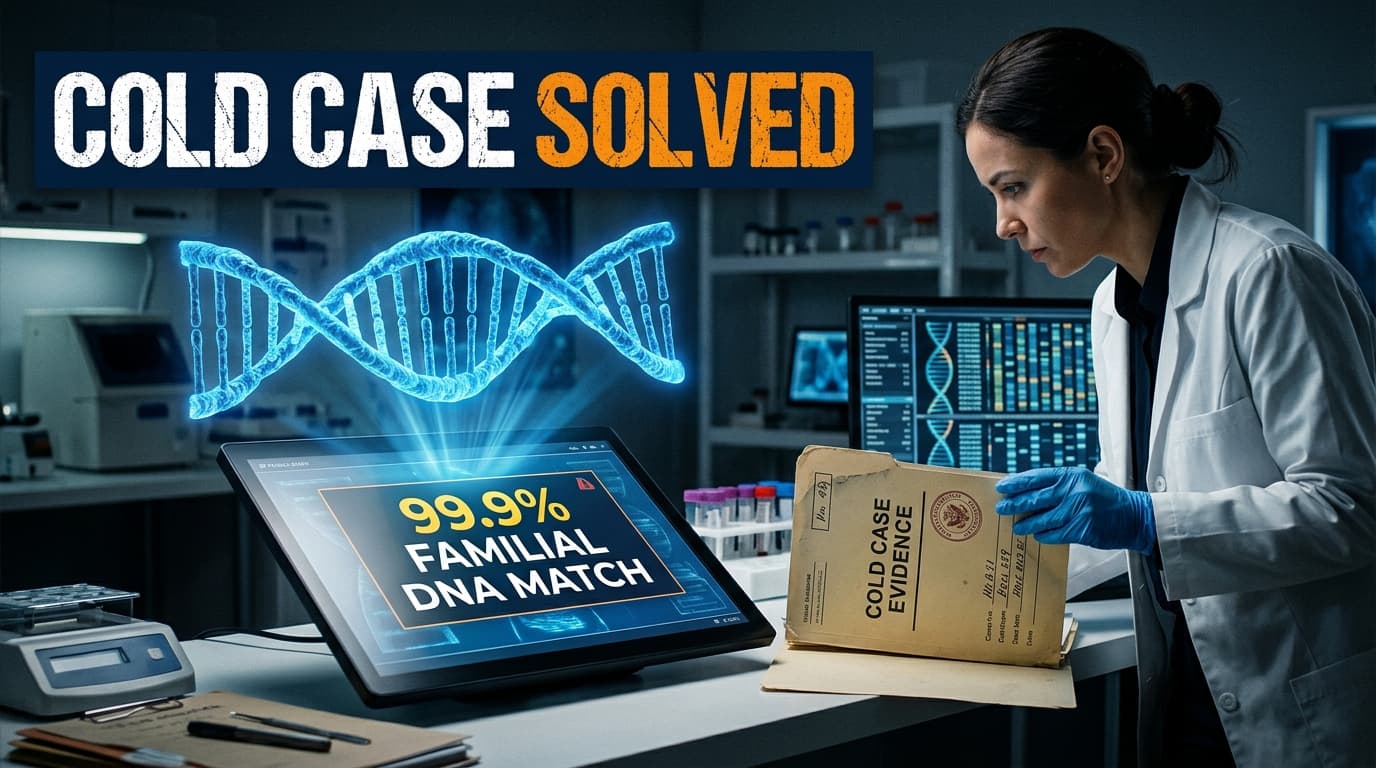 Cold Case Solved: 99.9% Familial DNA Match in Crime Lab