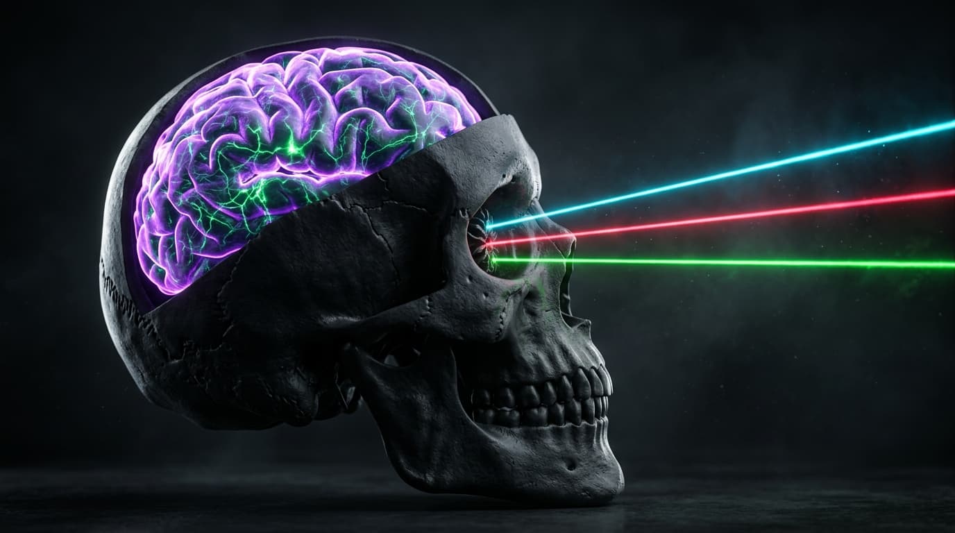 Cybernetic Skull with Collimated Lasers